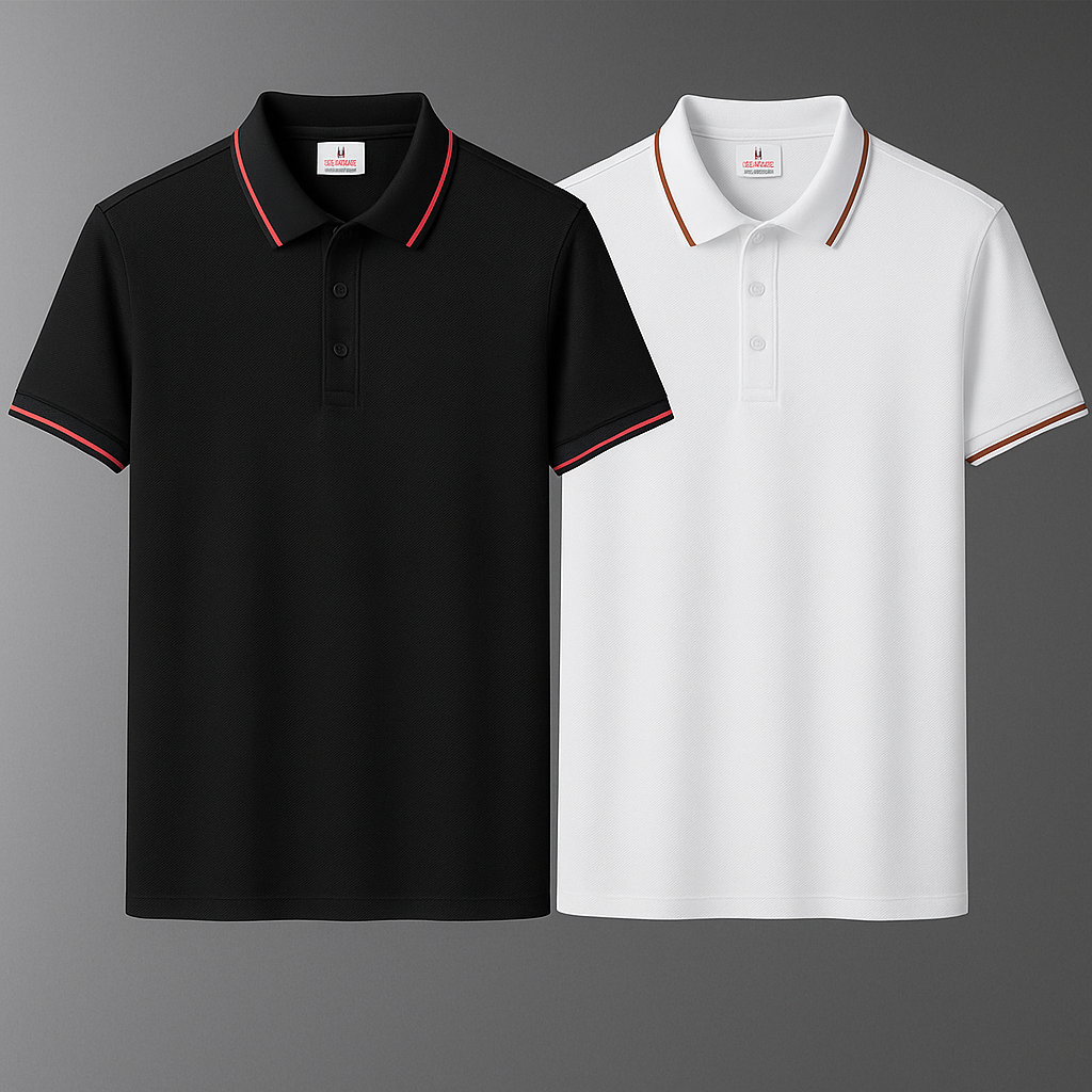 BUY 1, GET 2 | Premium Stretch No-Iron Polo Shirt + Free Watch