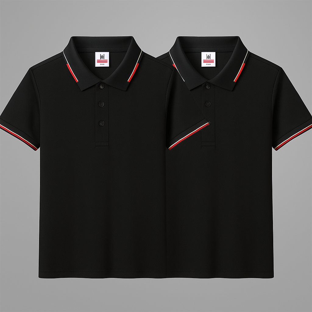 BUY 1, GET 2 | Premium Stretch No-Iron Polo Shirt + Free Watch