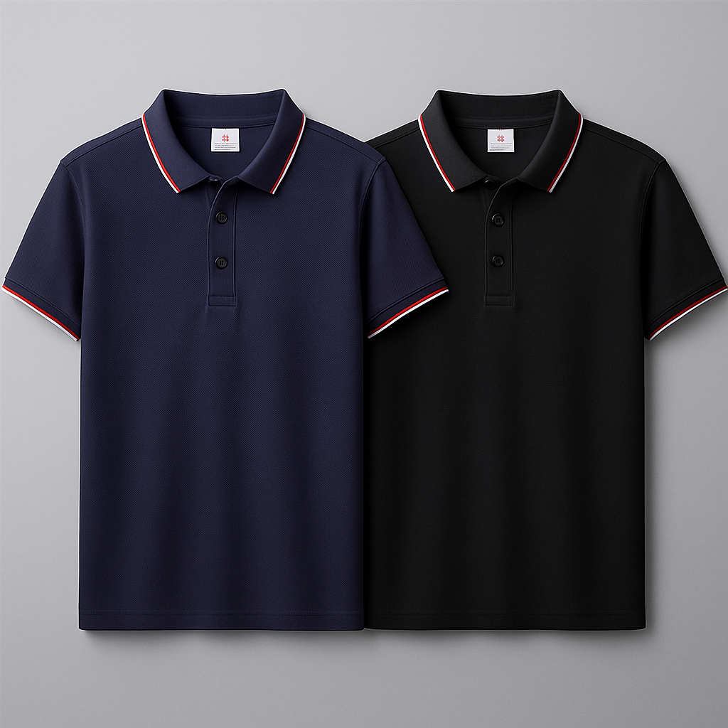 BUY 1, GET 2 | Premium Stretch No-Iron Polo Shirt + Free Watch