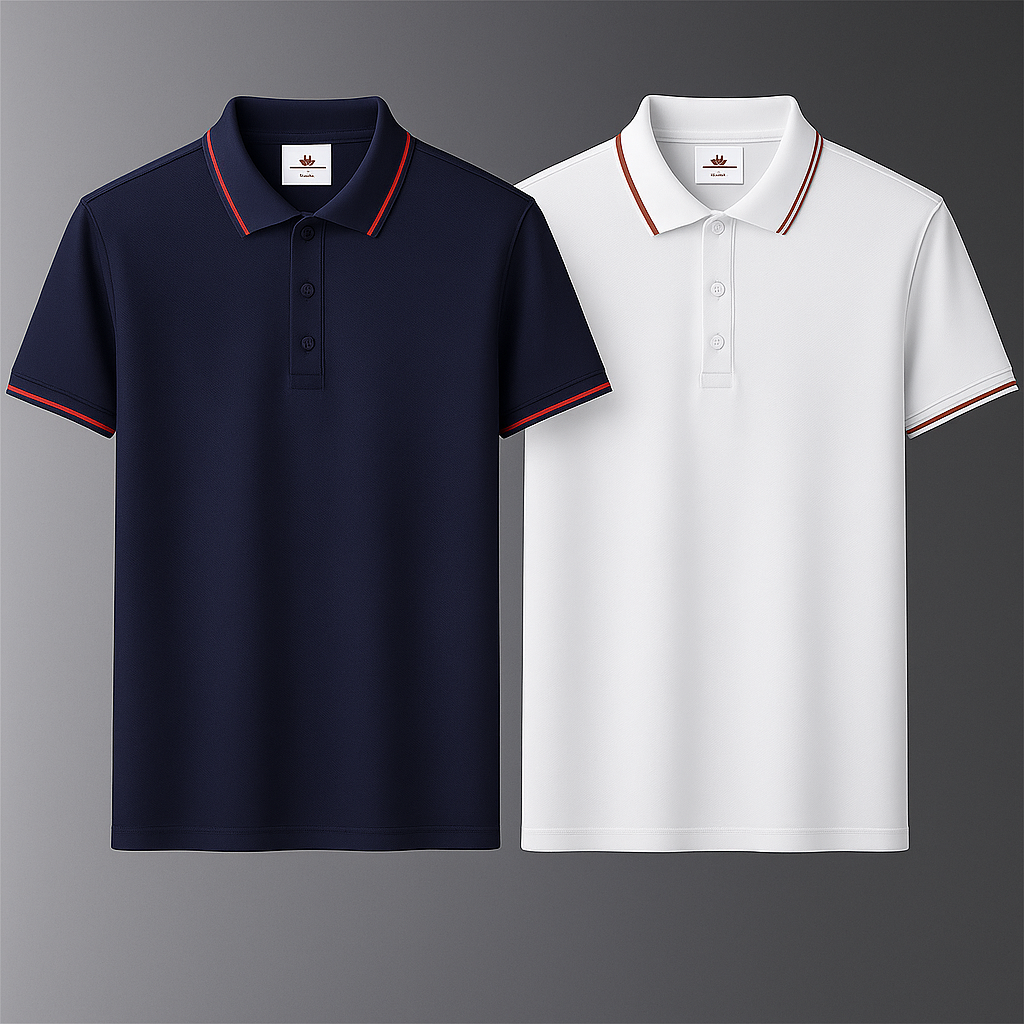 BUY 1, GET 2 | Premium Stretch No-Iron Polo Shirt + Free Watch