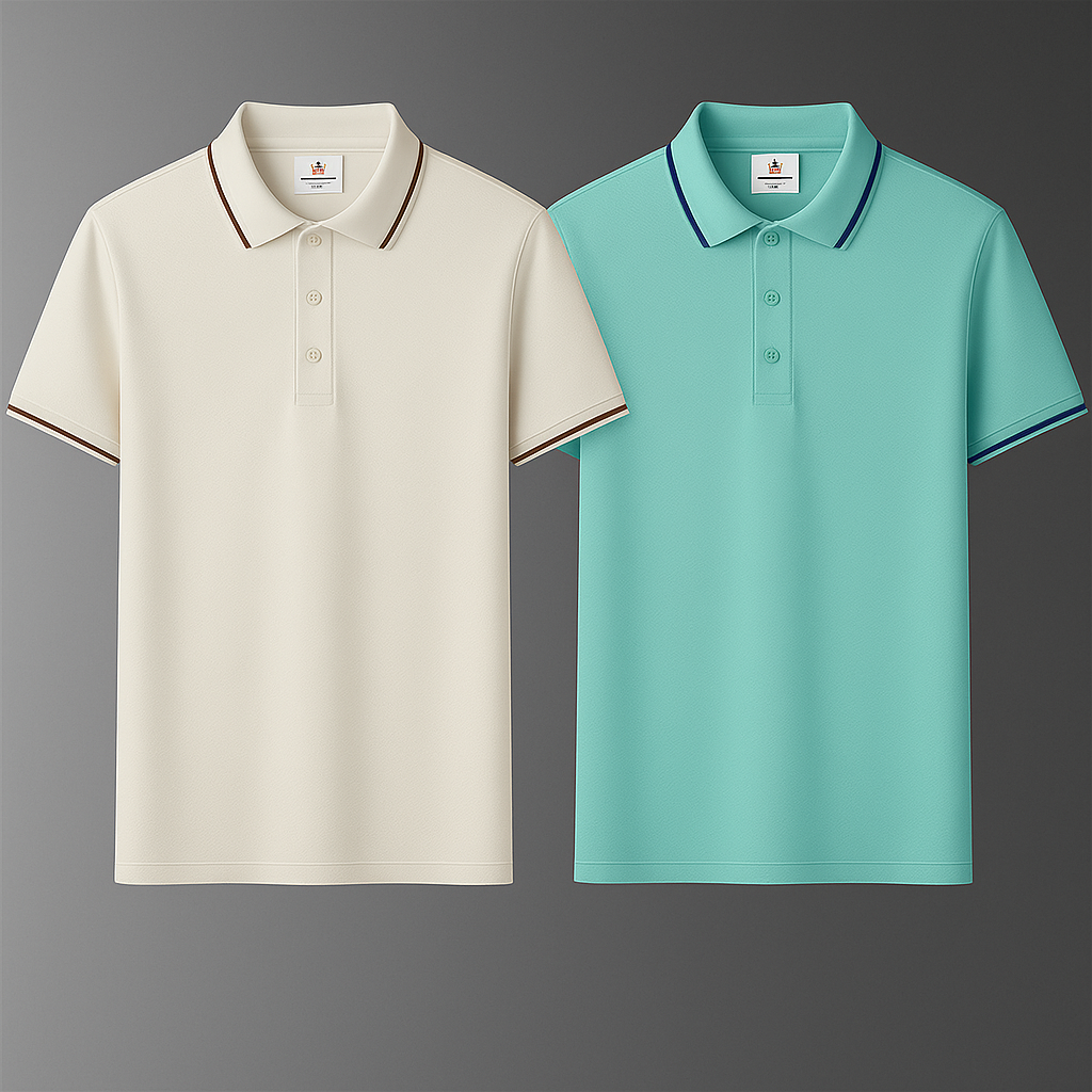 BUY 1, GET 2 | Premium Stretch No-Iron Polo Shirt + Free Watch