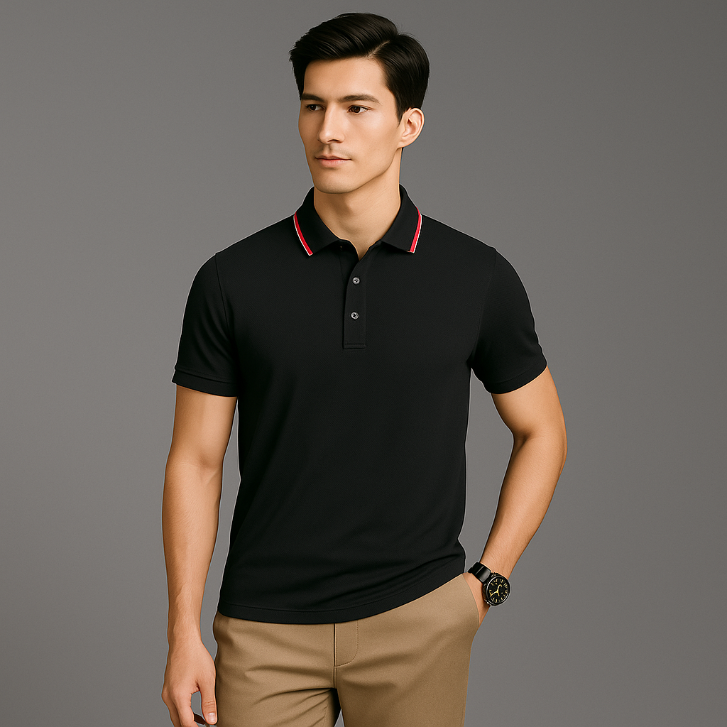 BUY 1, GET 2 | Premium Stretch No-Iron Polo Shirt + Free Watch