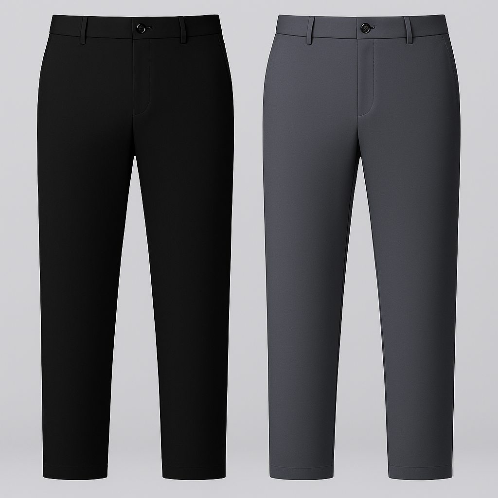Premium No-Iron Dress Trousers + Free Leather Belt 10