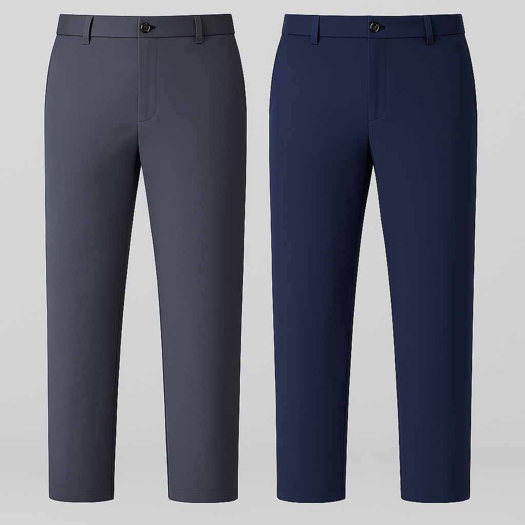 Premium No-Iron Dress Trousers + Free Leather Belt 11