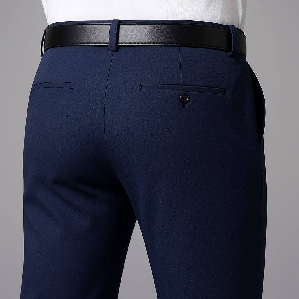 Premium No-Iron Dress Trousers + Free Leather Belt 4