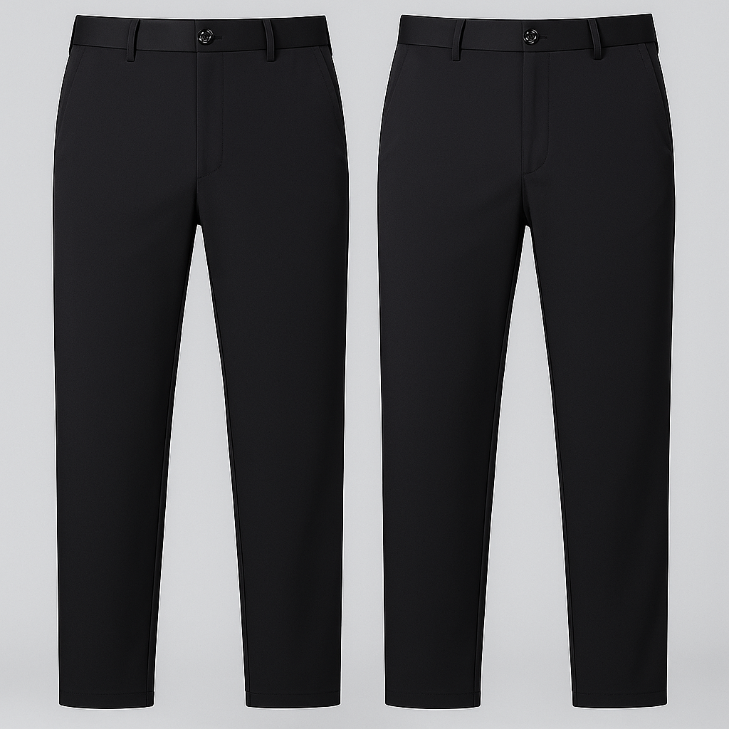 Premium No-Iron Dress Trousers + Free Leather Belt 7