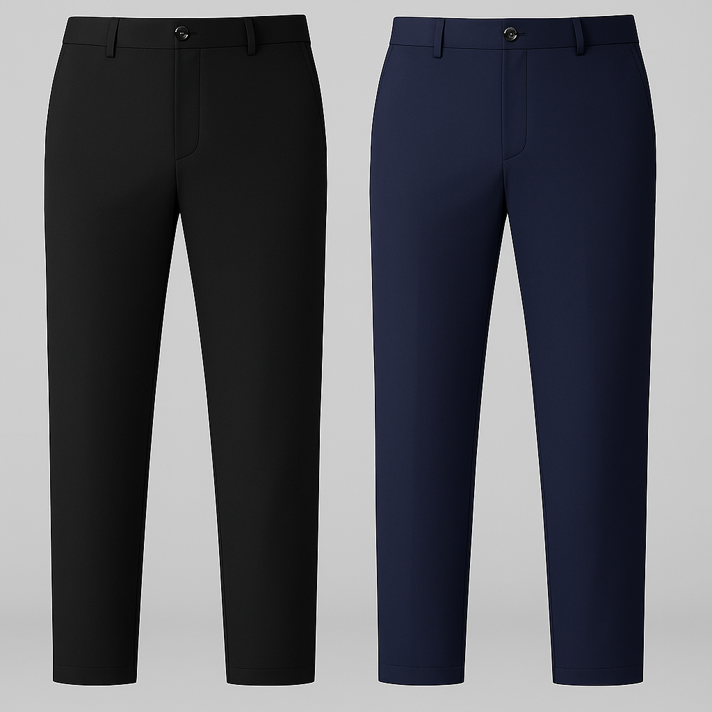 Premium No-Iron Dress Trousers + Free Leather Belt 8
