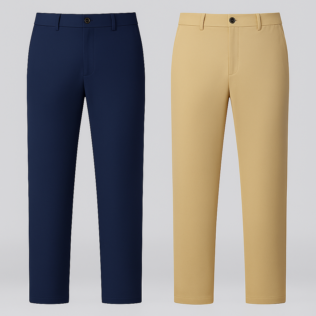 Premium No-Iron Dress Trousers + Free Leather Belt 9