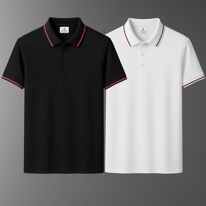 BUY 1, GET 2 | Premium Stretch No-Iron Polo Shirt + Free Watch