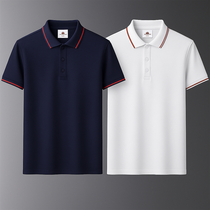 BUY 1, GET 2 | Premium Stretch No-Iron Polo Shirt + Free Watch