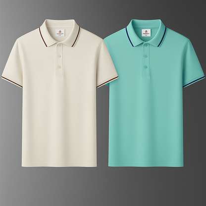 BUY 1, GET 2 | Premium Stretch No-Iron Polo Shirt + Free Watch