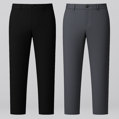 Premium No-Iron Dress Trousers + Free Leather Belt 10