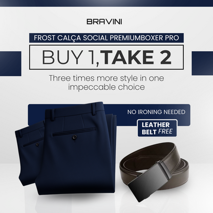 Premium No-Iron Dress Trousers + Free Leather Belt 2