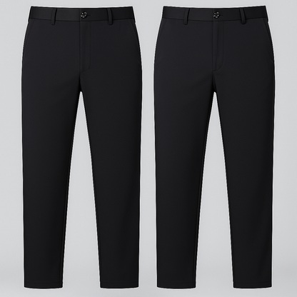 Premium No-Iron Dress Trousers + Free Leather Belt 7