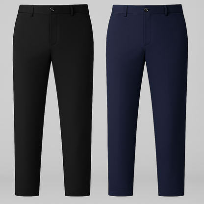 Premium No-Iron Dress Trousers + Free Leather Belt 8